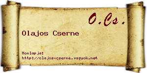 Olajos Cserne névjegykártya
